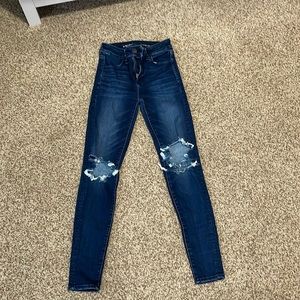 american eagle ripped jeans